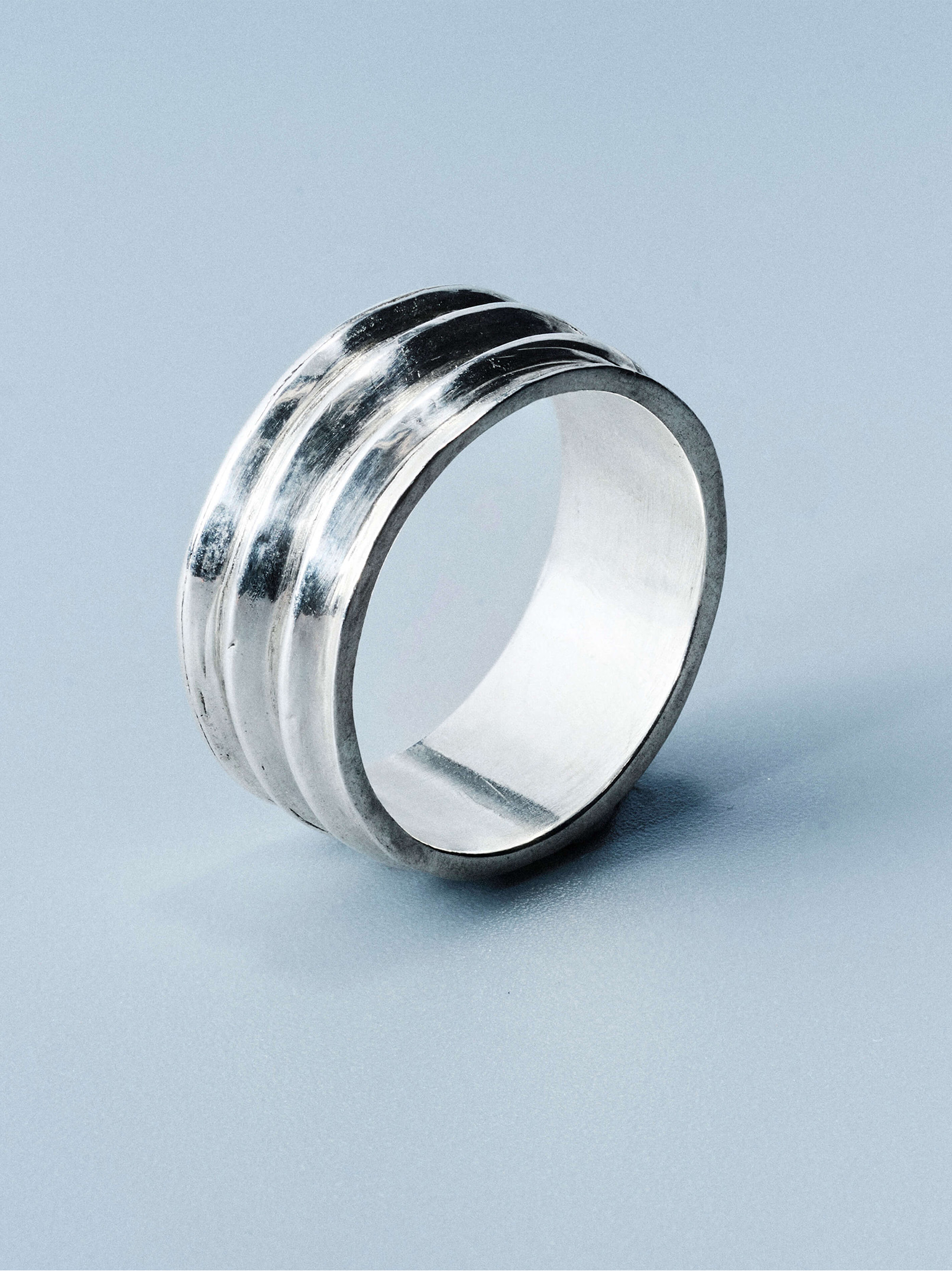 Column ring, handcrafted sterling silver 925 by Indigo