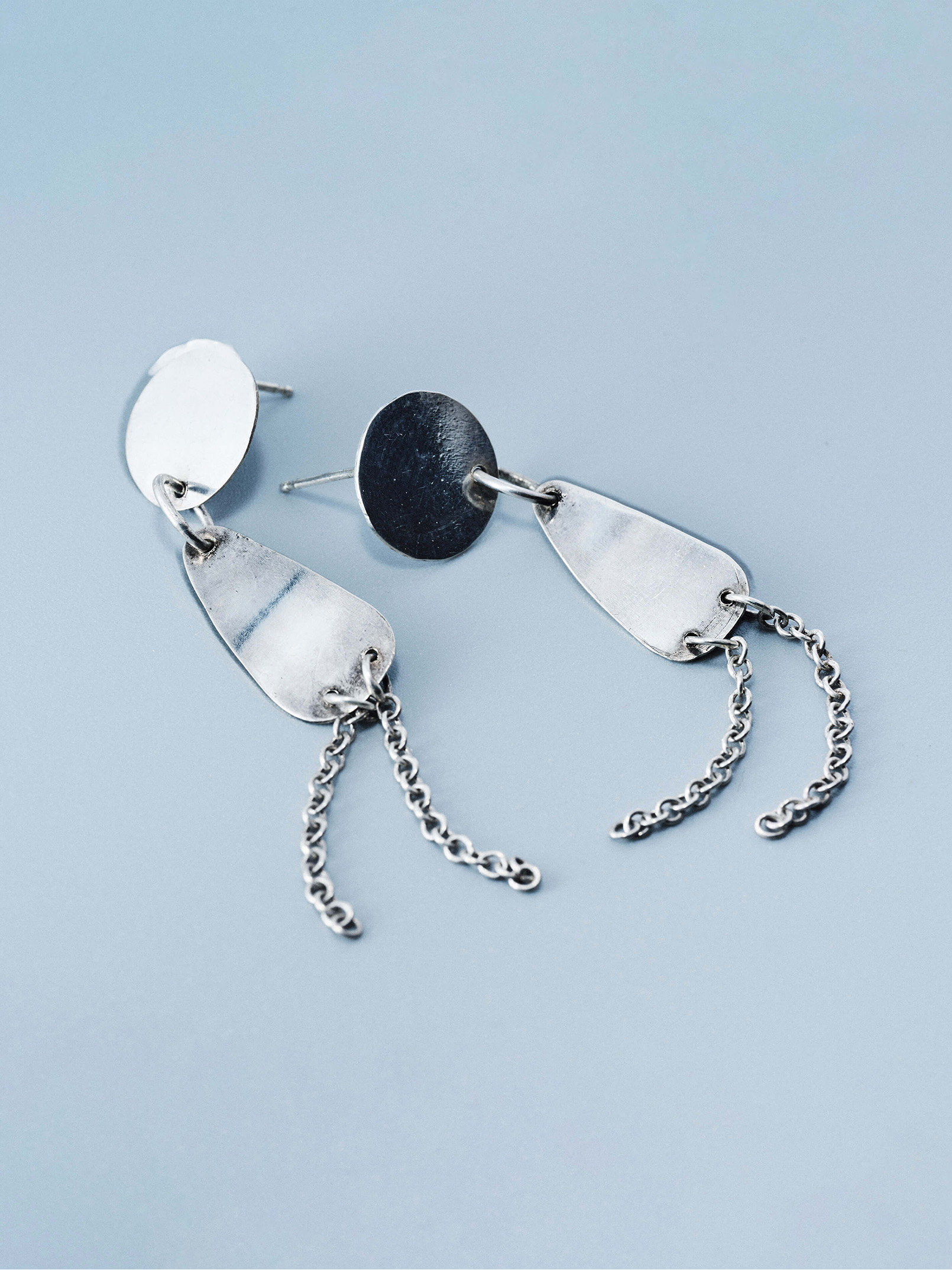 Dangle earrings, handcrafted sterling silver 925 by Indigo