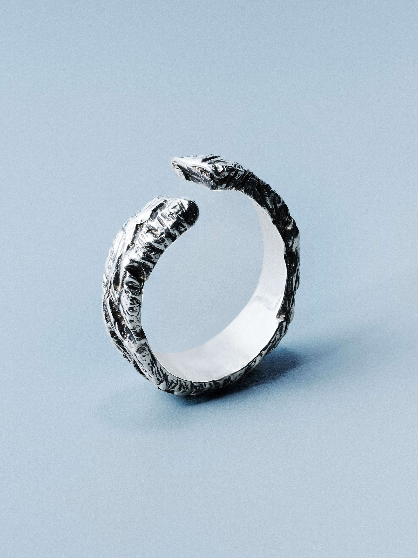 Raw ring, handcrafted sterling silver 925 by Indigo