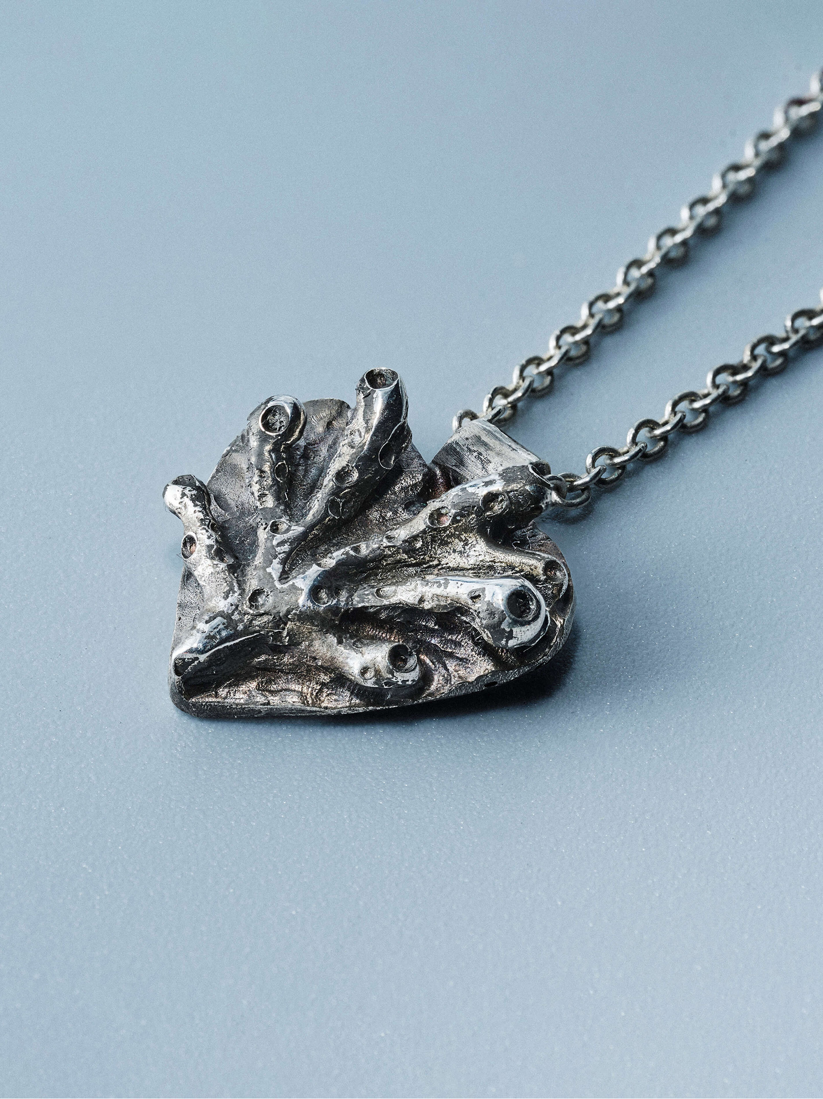Coral, handcrafted sterling silver 925 jewel by Indigo