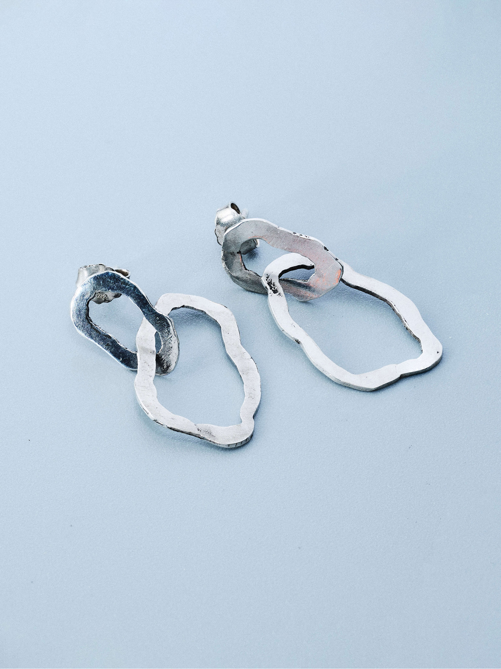 Island earrings, handcrafted sterling silver 925 by Indigo